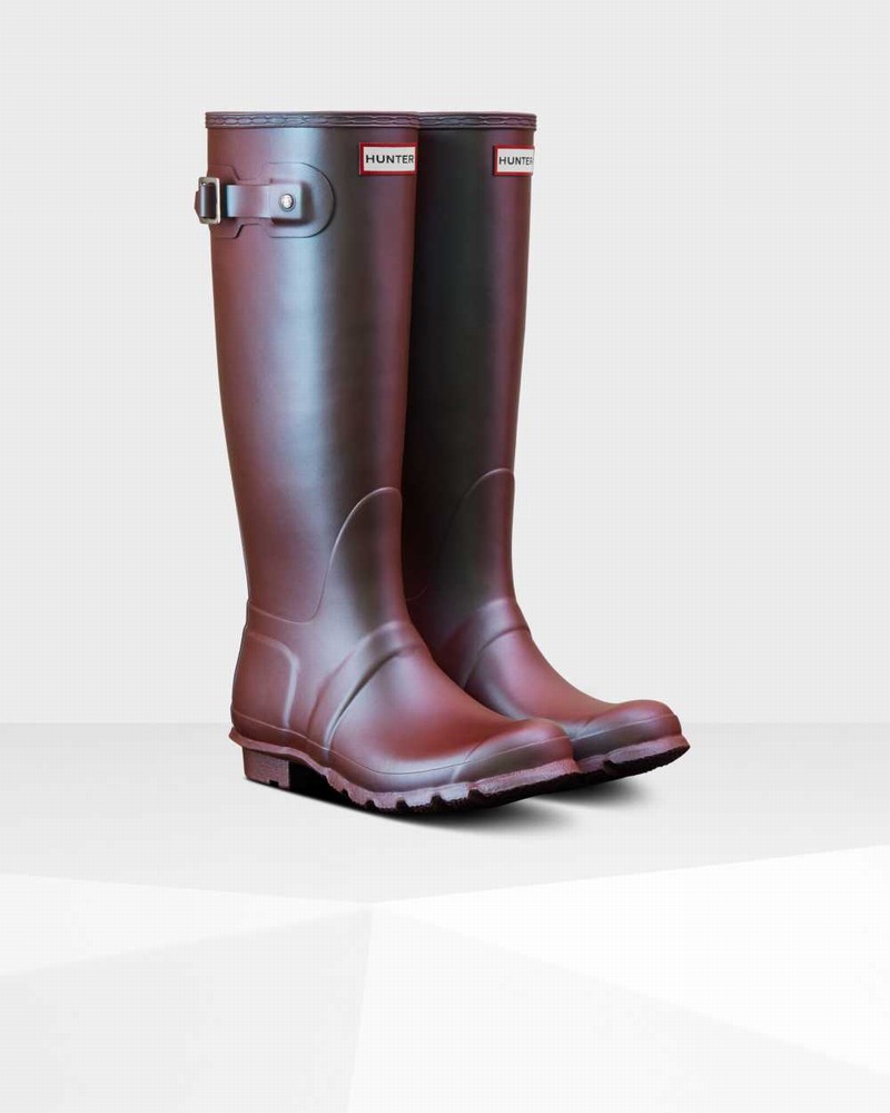 Galochas Hunter Original Nebula Tall Feminino Azuis | 907086641