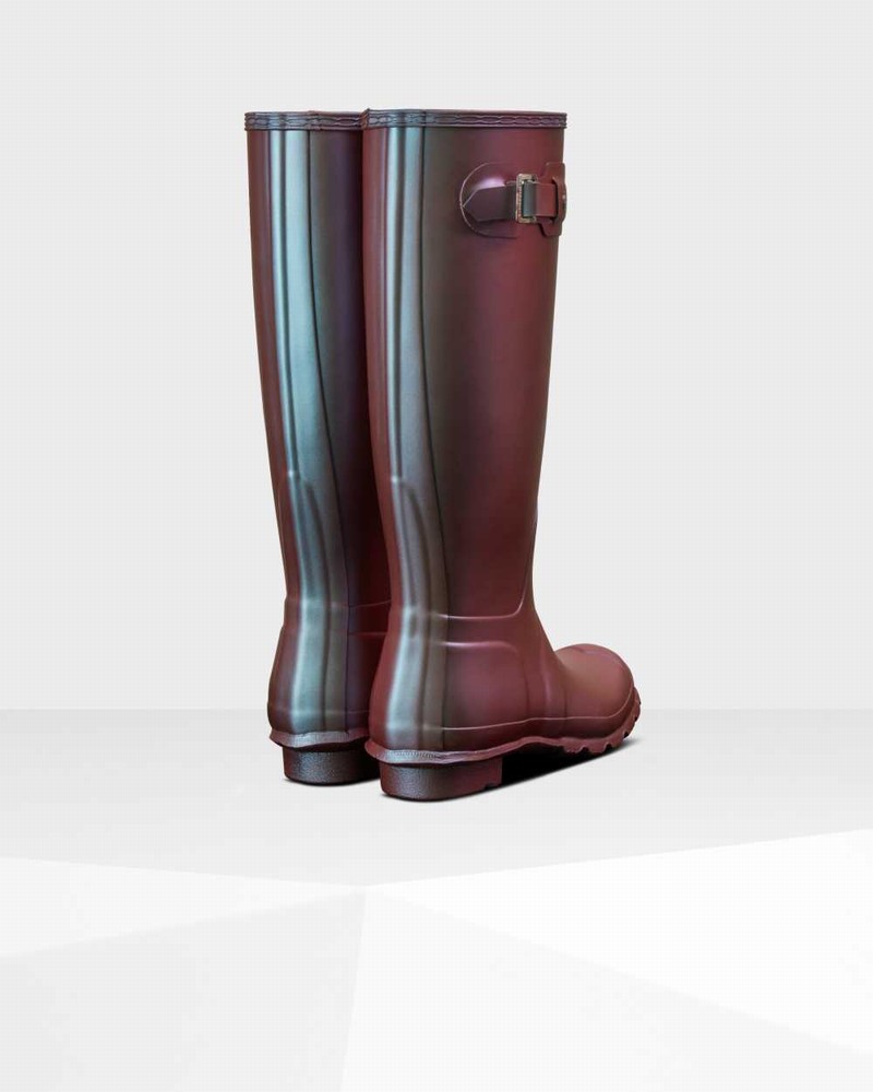 Galochas Hunter Original Nebula Tall Feminino Azuis | 907086641