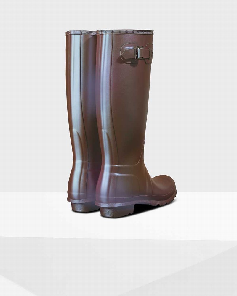 Galochas Hunter Original Nebula Tall Feminino Marrom | 2904781