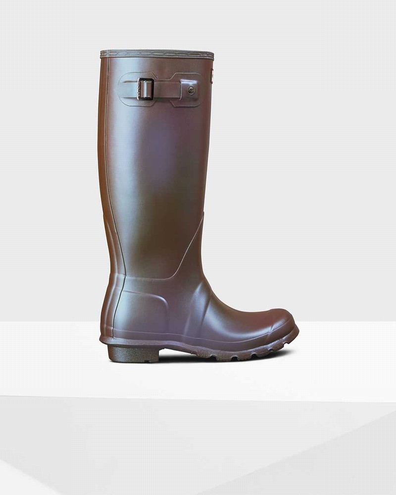 Galochas Hunter Original Nebula Tall Feminino Marrom | 2904781