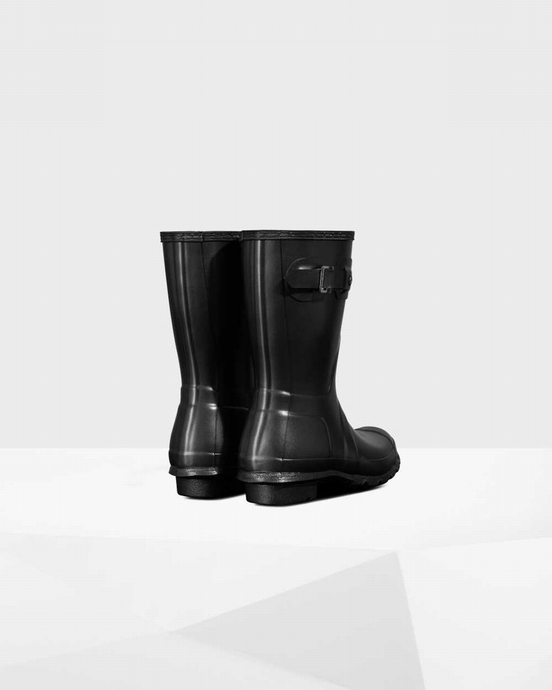 Galochas Hunter Original Pearlized Short Mid-Calf Feminino Pretas | 561040716