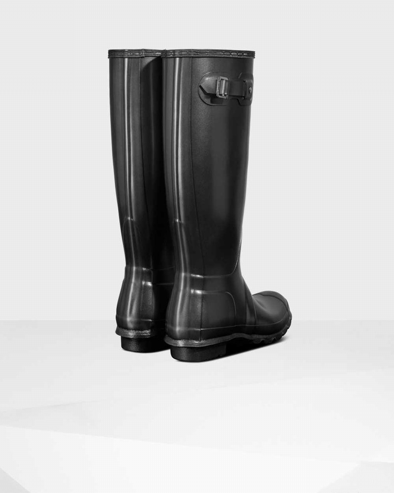 Galochas Hunter Original Pearlized Tall Feminino Pretas | 9804390