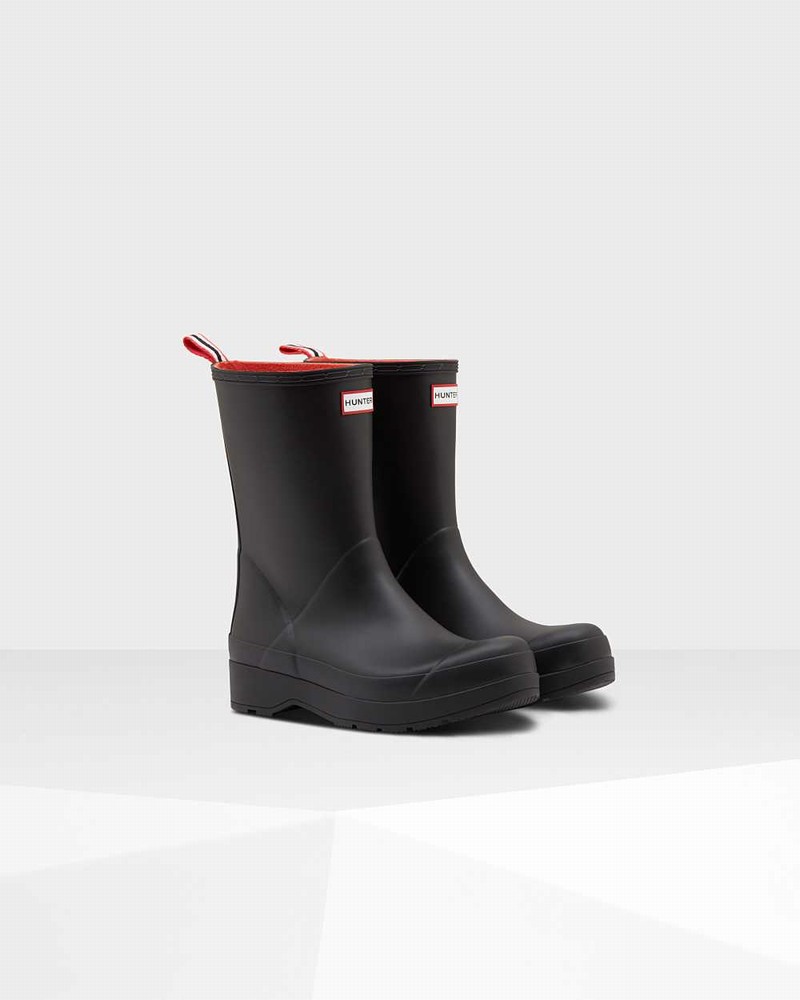 Galochas Hunter Original Play Insulated Mid-Height Masculino Pretas | 668472448