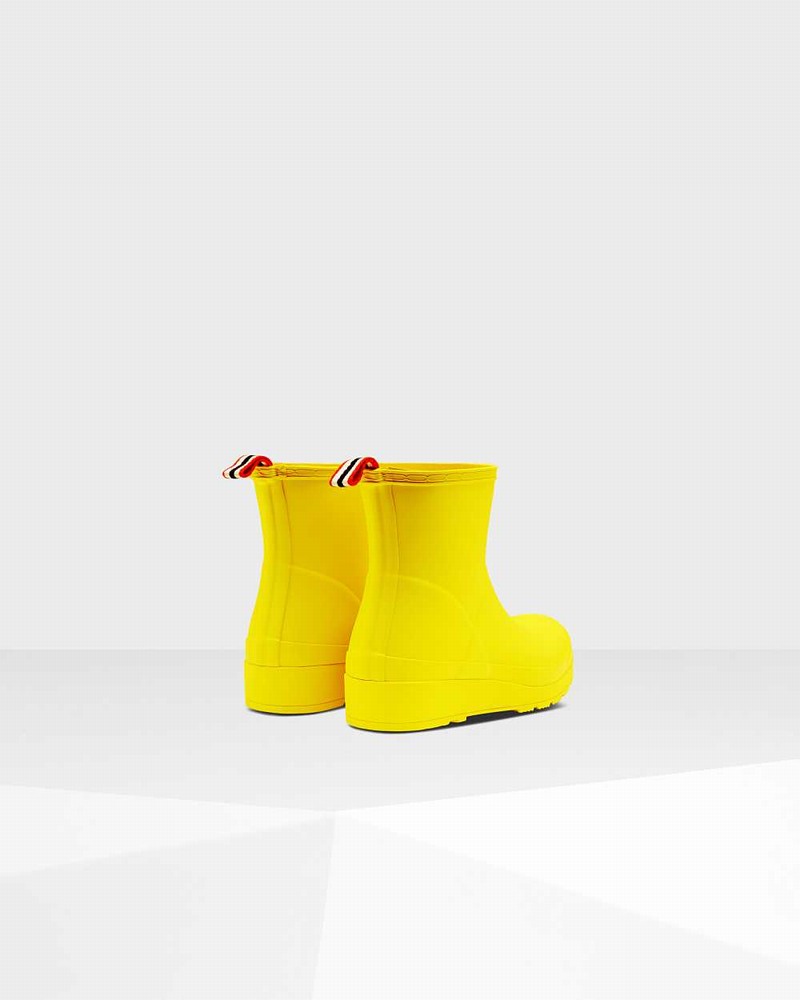 Galochas Hunter Original Play Short Mid-Calf Feminino Amarelas | 233041452