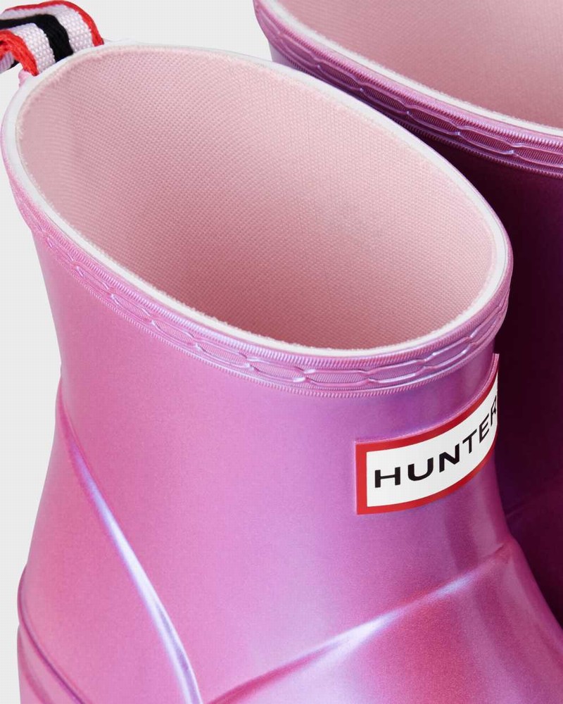 Galochas Hunter Original Play Short Nebula Mid-Calf Feminino Roxo | 661032181