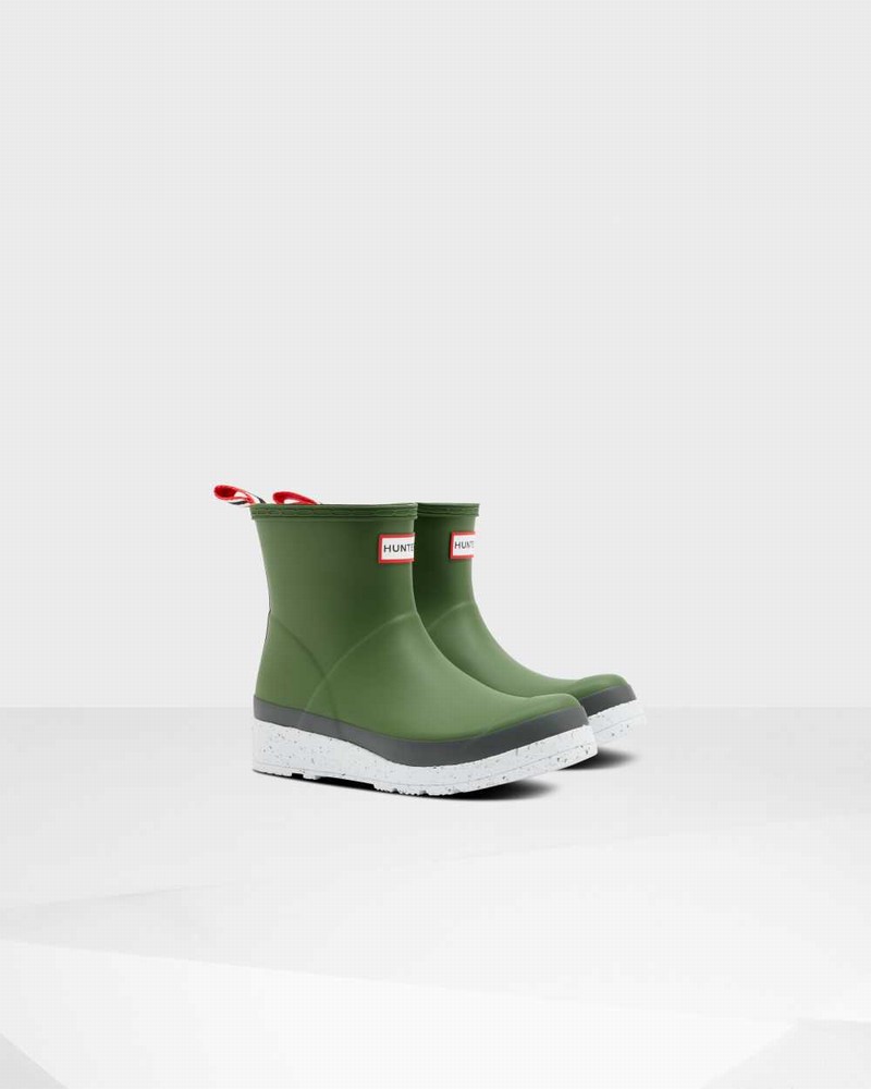Galochas Hunter Original Play Short Speckle Mid-Calf Feminino Verdes | 186144876