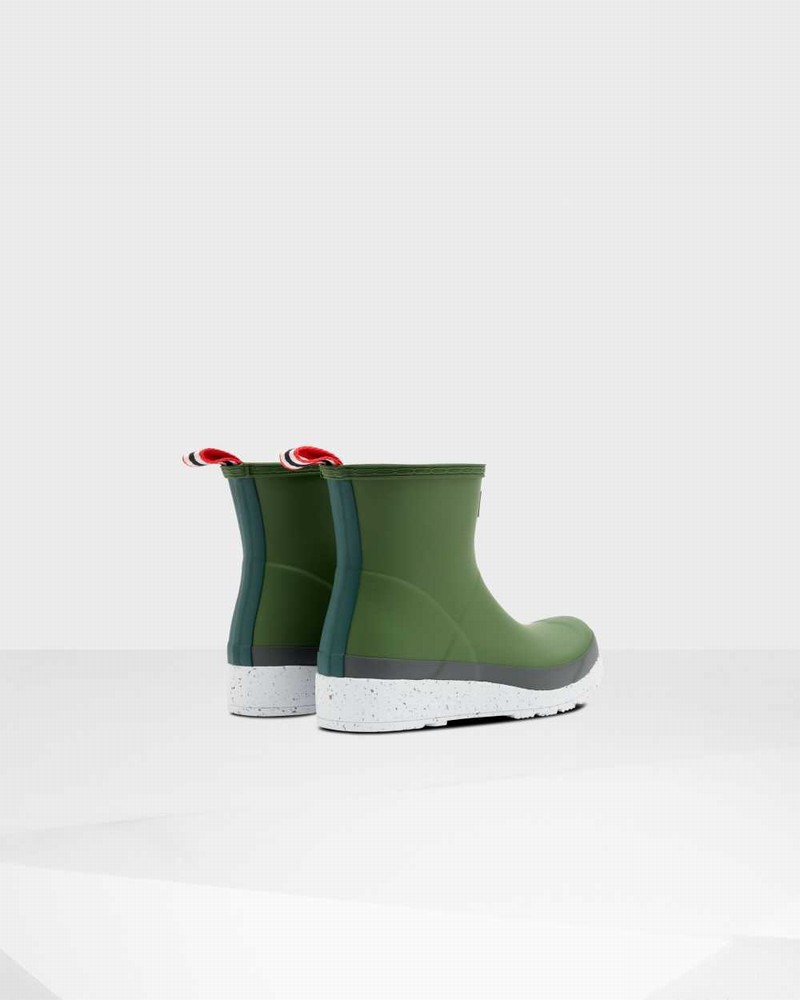 Galochas Hunter Original Play Short Speckle Mid-Calf Feminino Verdes | 186144876