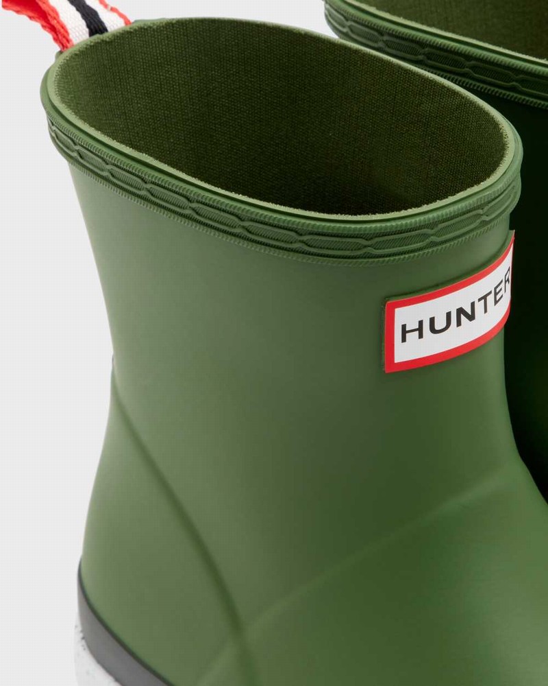Galochas Hunter Original Play Short Speckle Mid-Calf Feminino Verdes | 186144876