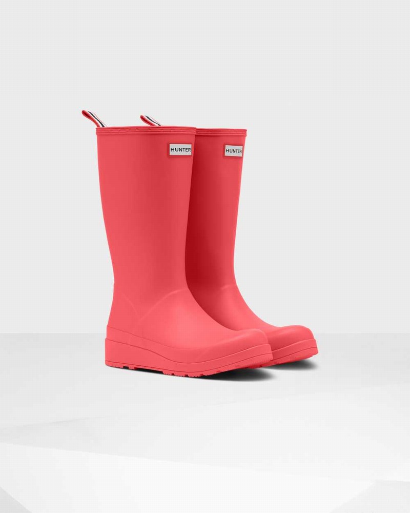 Galochas Hunter Original Play Tall Mid-Calf Feminino Rosa | 11665042