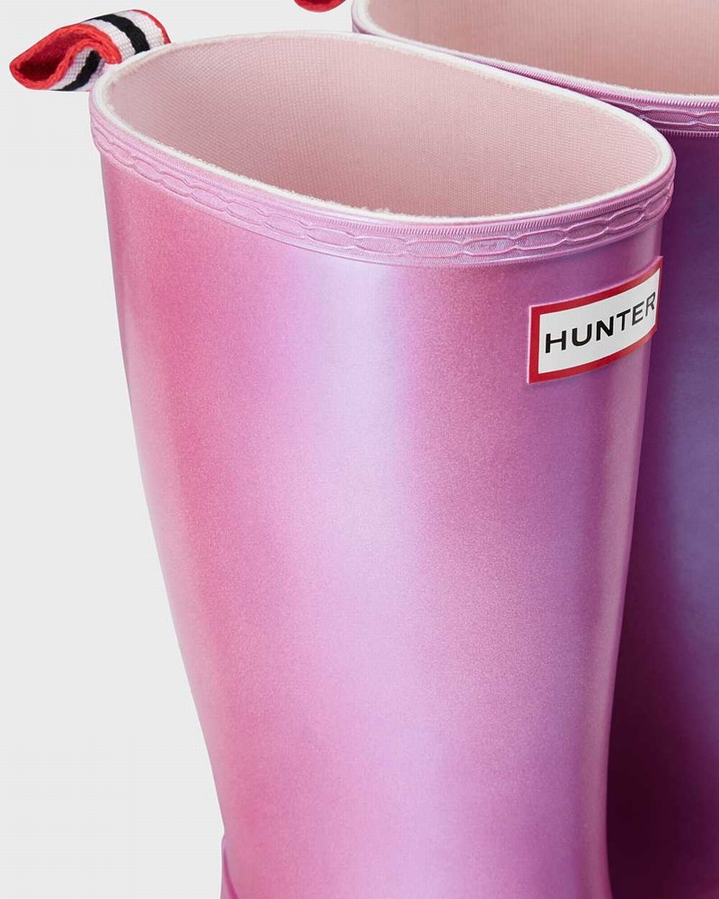 Galochas Hunter Original Play Tall Nebula Mid-Calf Feminino Roxo | 720580037