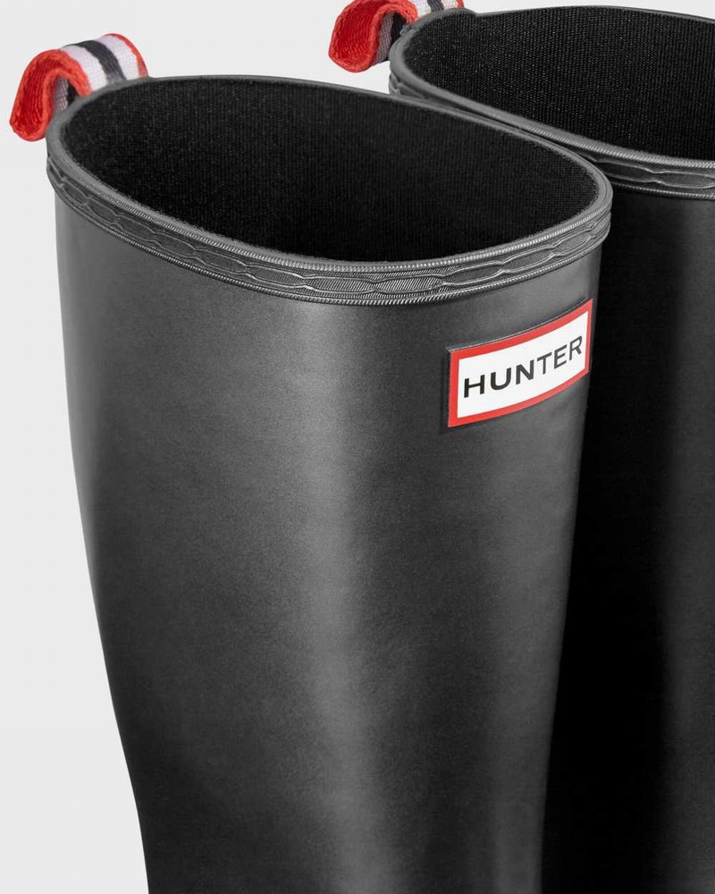 Galochas Hunter Original Play Tall Pearlized Mid-Calf Feminino Pretas | 448174492