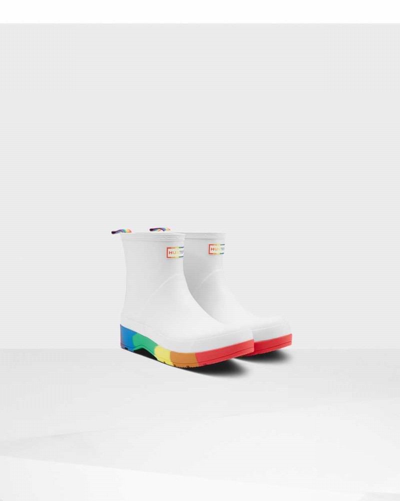 Galochas Hunter Original Pride Play Heeled Masculino Branco | 839626686