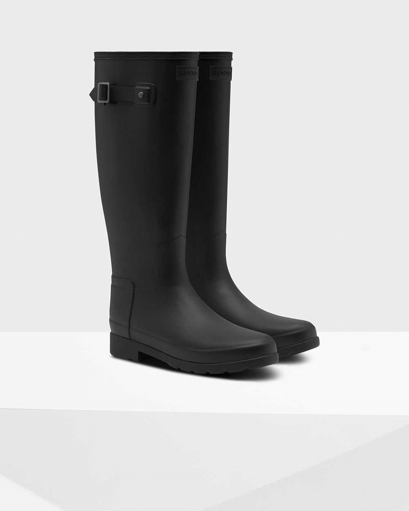 Galochas Hunter Original Refined Tall Feminino Pretas | 121851670