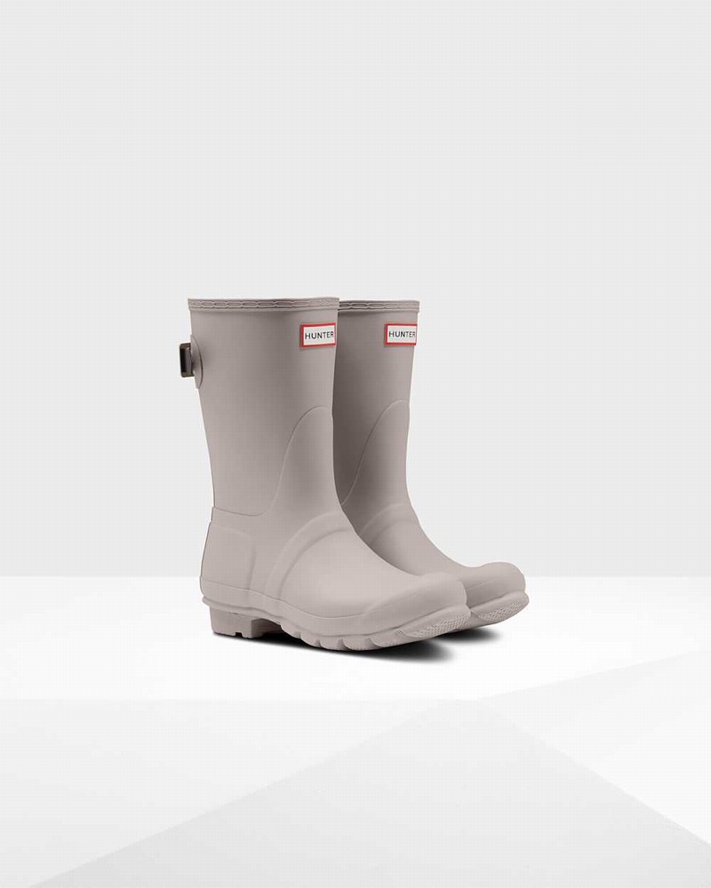 Galochas Hunter Original Short Back Adjustable Feminino Bege | 33457006