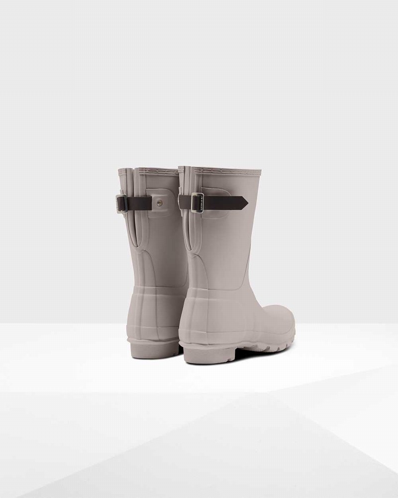 Galochas Hunter Original Short Back Adjustable Feminino Bege | 33457006