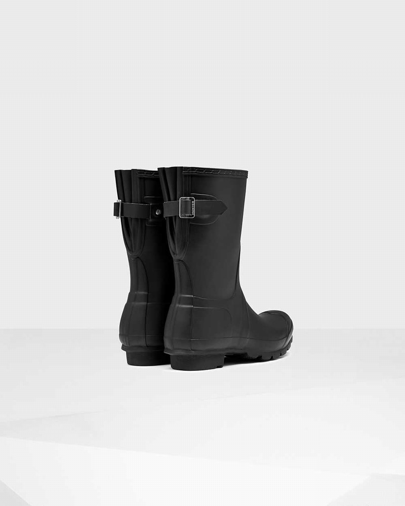 Galochas Hunter Original Short Back Adjustable Feminino Pretas | 2607521