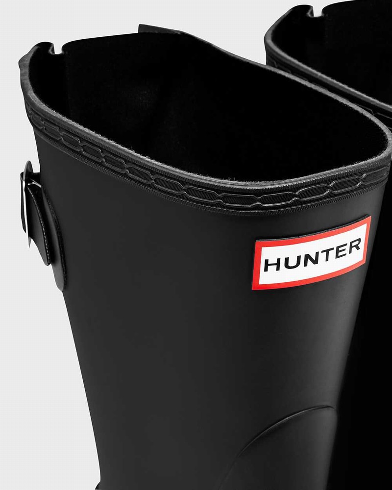 Galochas Hunter Original Short Back Adjustable Feminino Pretas | 2607521