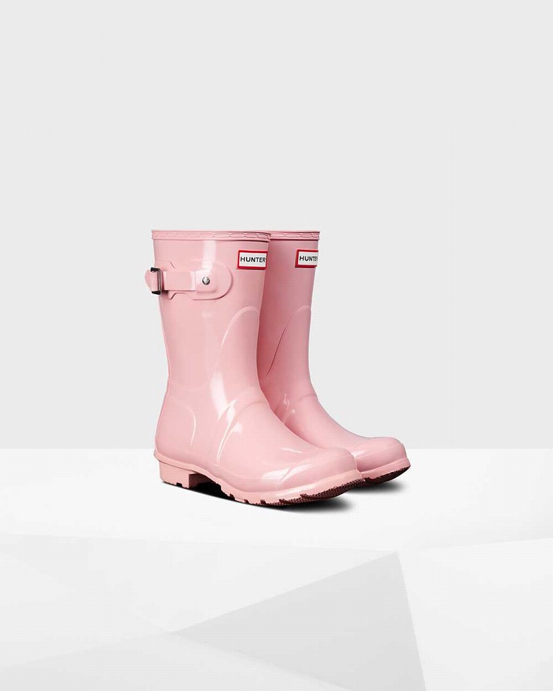 Galochas Hunter Original Short Mid-Calf Feminino Rosa | 243494908