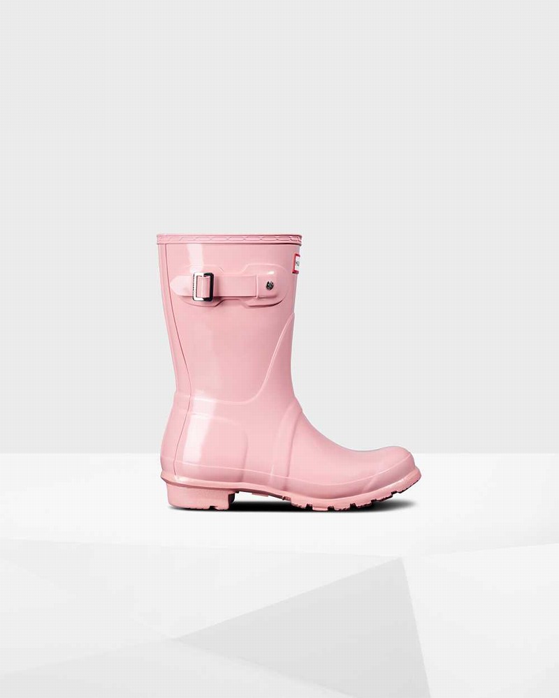 Galochas Hunter Original Short Mid-Calf Feminino Rosa | 243494908