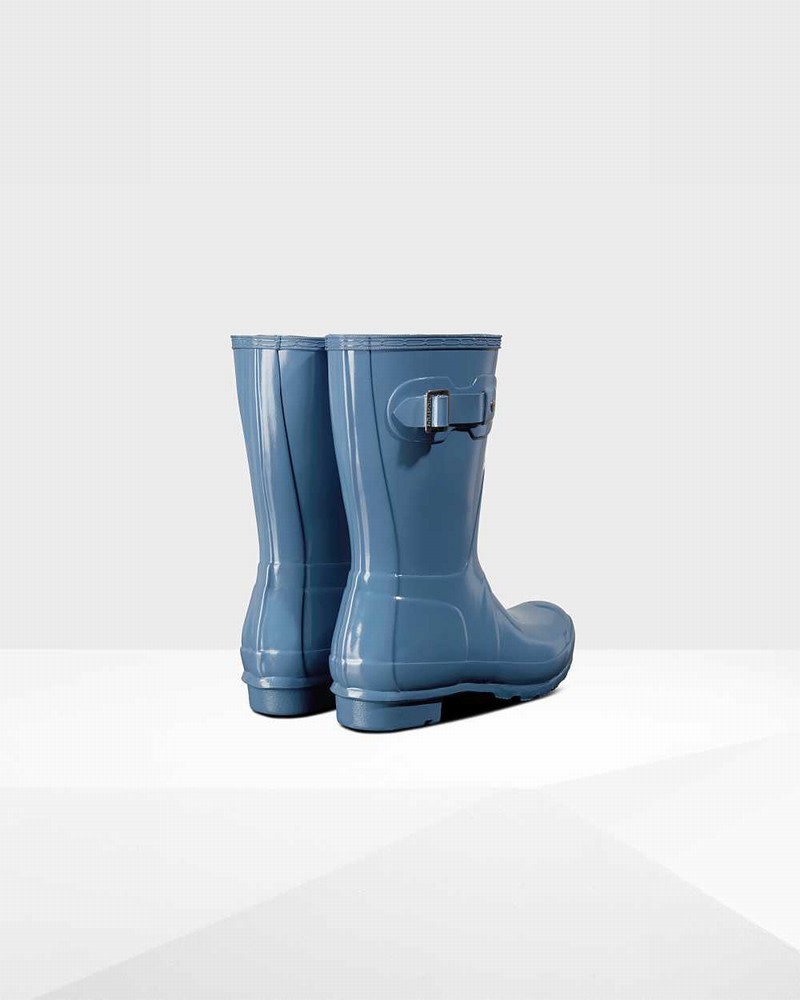 Galochas Hunter Original Short Mid-Calf Feminino Azuis | 246404863