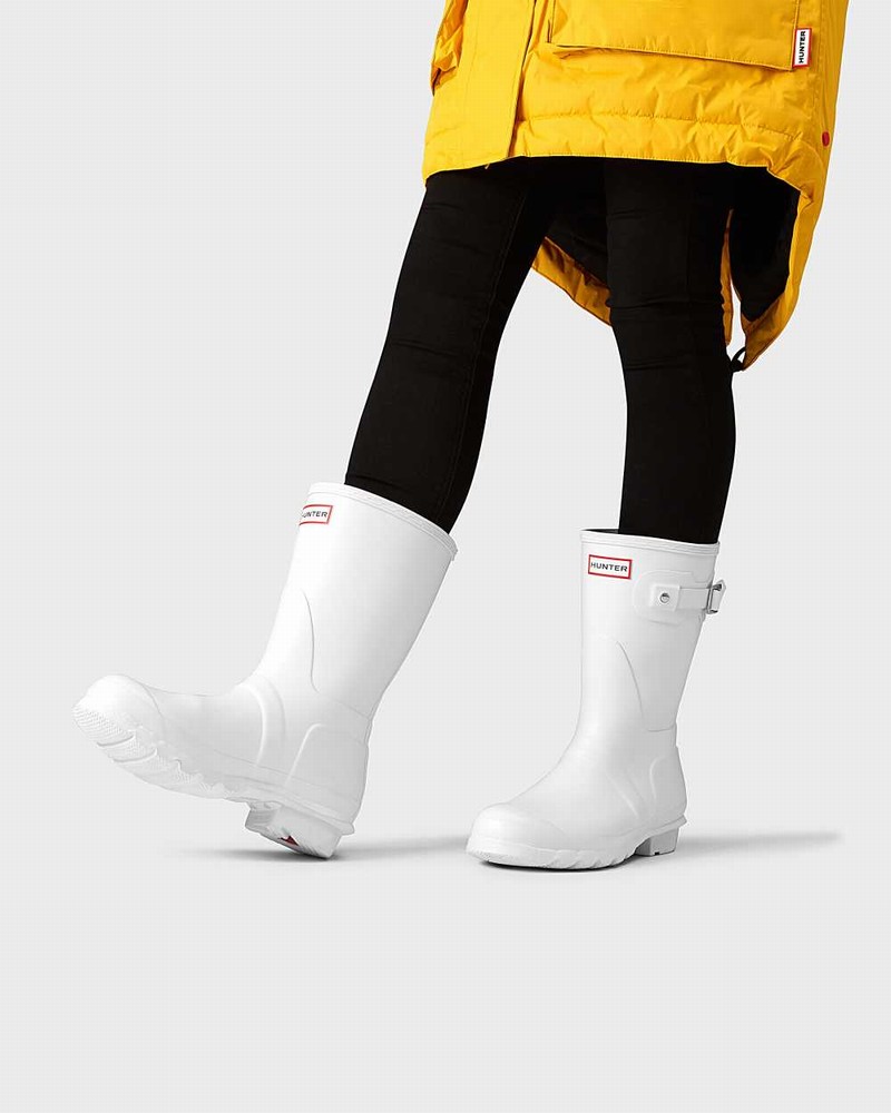 Galochas Hunter Original Short Mid-Calf Feminino Branco | 400955459