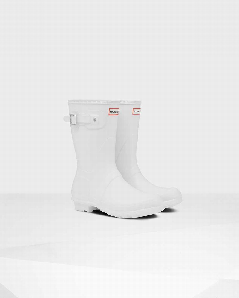 Galochas Hunter Original Short Mid-Calf Feminino Branco | 400955459