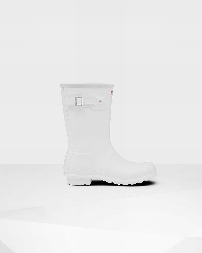 Galochas Hunter Original Short Mid-Calf Feminino Branco | 400955459