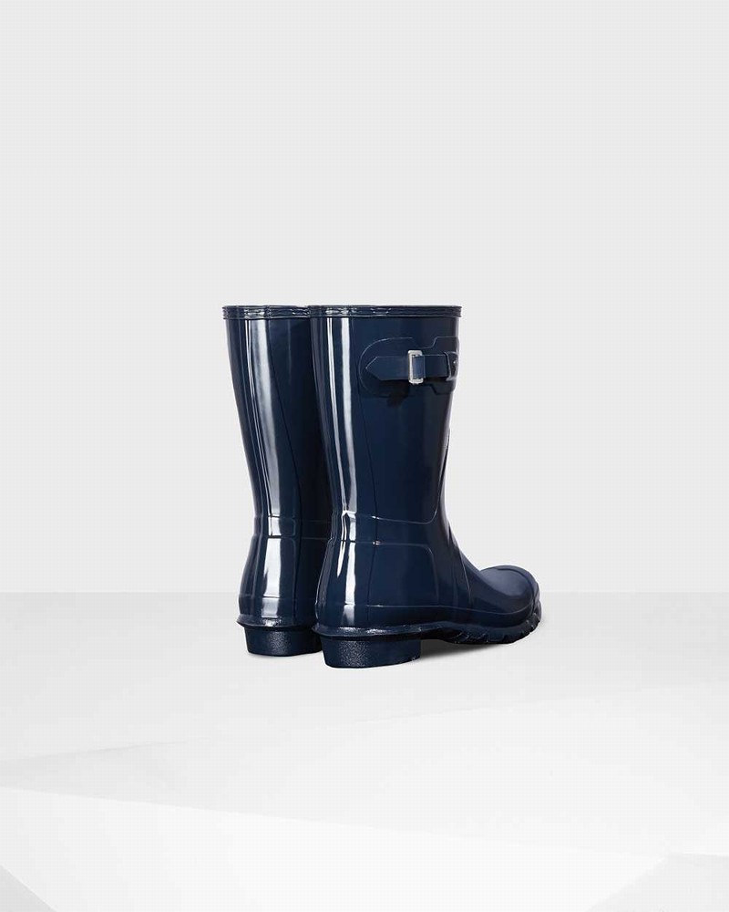 Galochas Hunter Original Short Mid-Calf Feminino Azul Marinho | 200849184