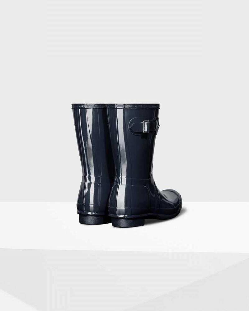 Galochas Hunter Original Short Mid-Calf Feminino Azul Marinho | 200849184