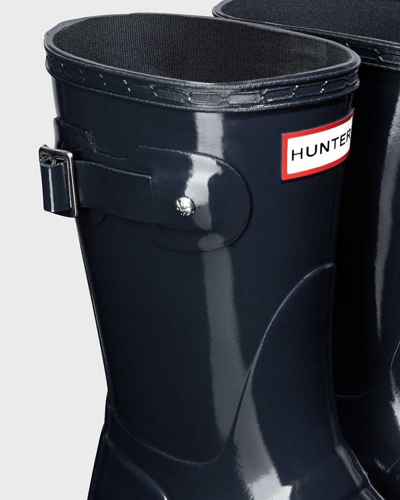 Galochas Hunter Original Short Mid-Calf Feminino Azul Marinho | 200849184