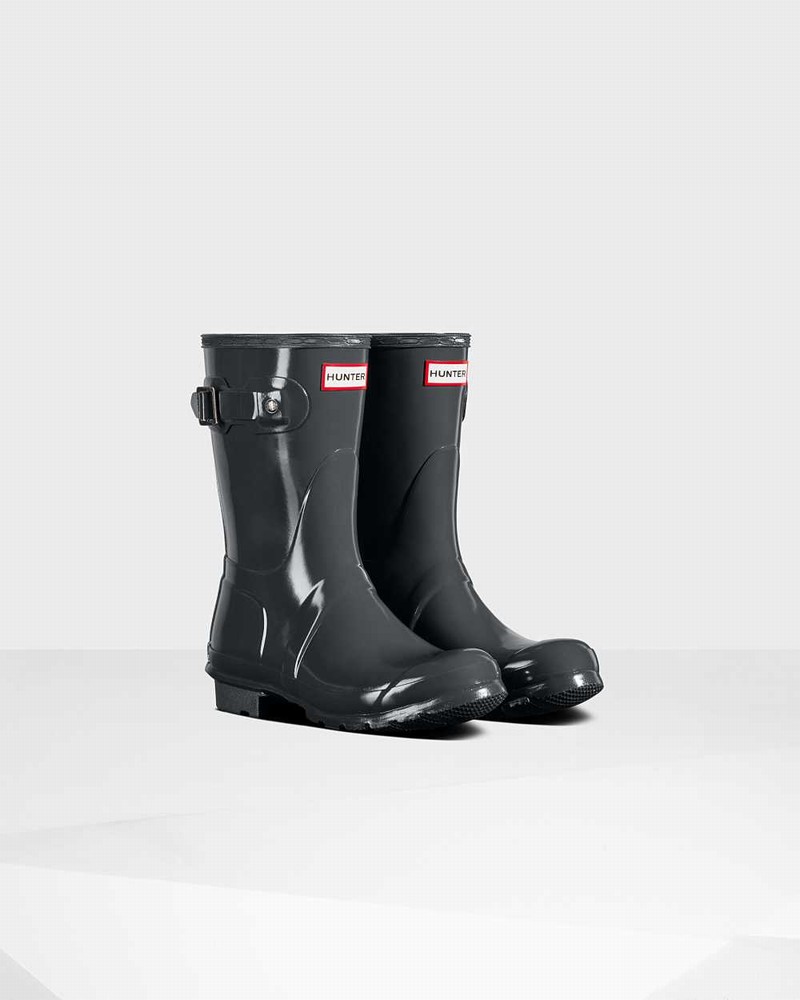 Galochas Hunter Original Short Mid-Calf Feminino Cinzentas | 917232240