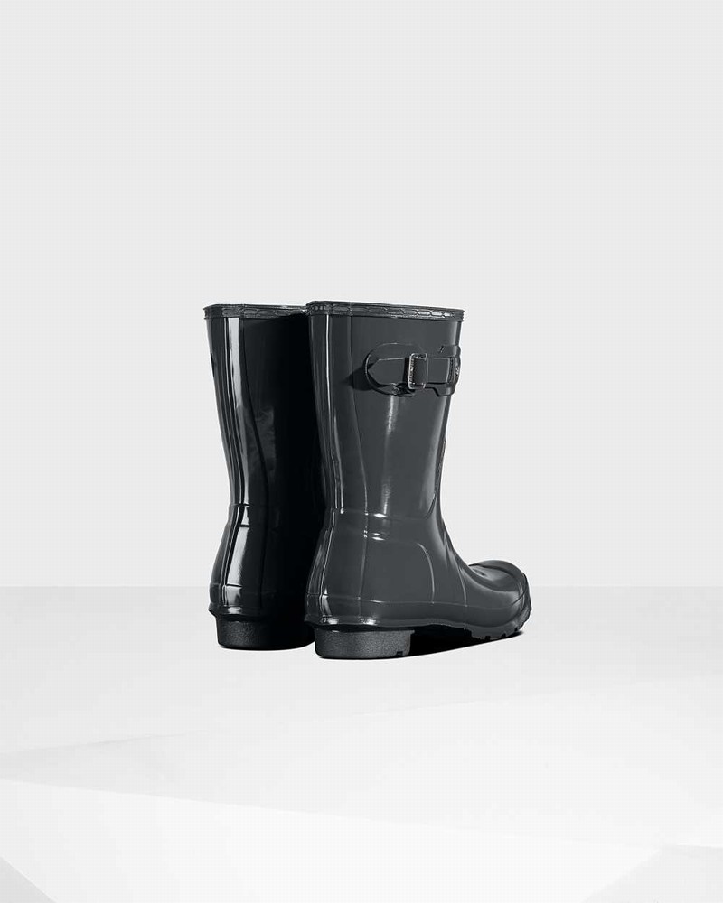 Galochas Hunter Original Short Mid-Calf Feminino Cinzentas | 917232240