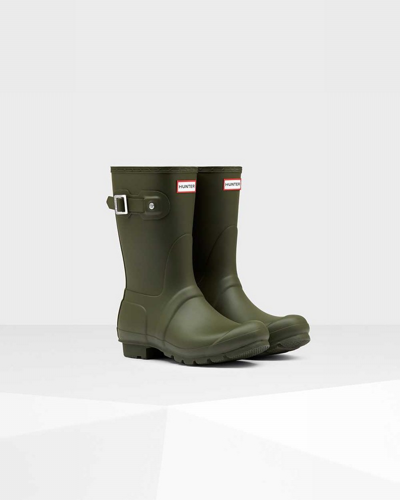 Galochas Hunter Original Short Mid-Calf Feminino Verde Oliva | 994771611