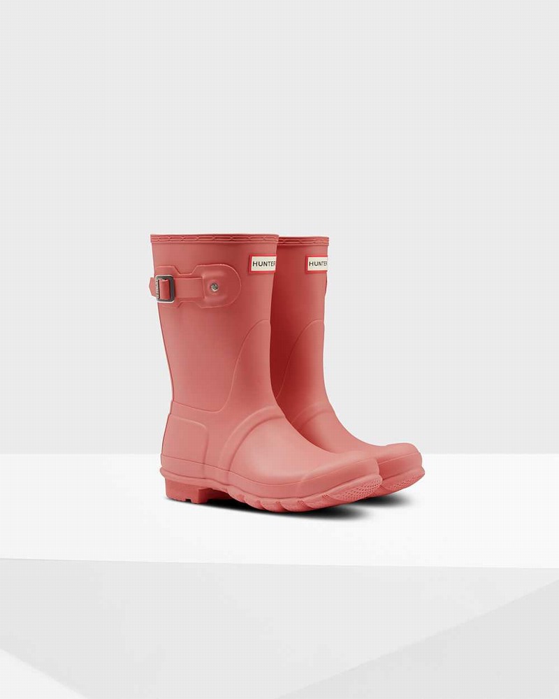 Galochas Hunter Original Short Mid-Calf Feminino Rosa | 737379382