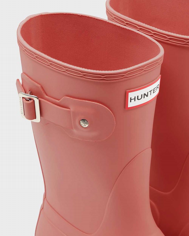 Galochas Hunter Original Short Mid-Calf Feminino Rosa | 737379382