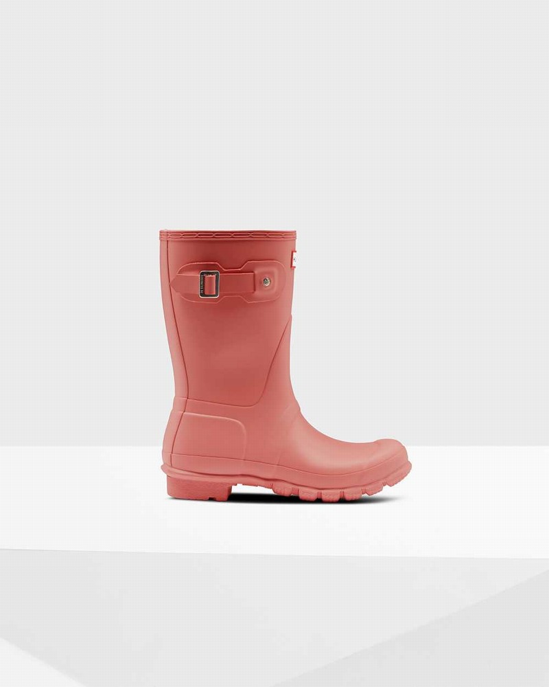 Galochas Hunter Original Short Mid-Calf Feminino Rosa | 737379382