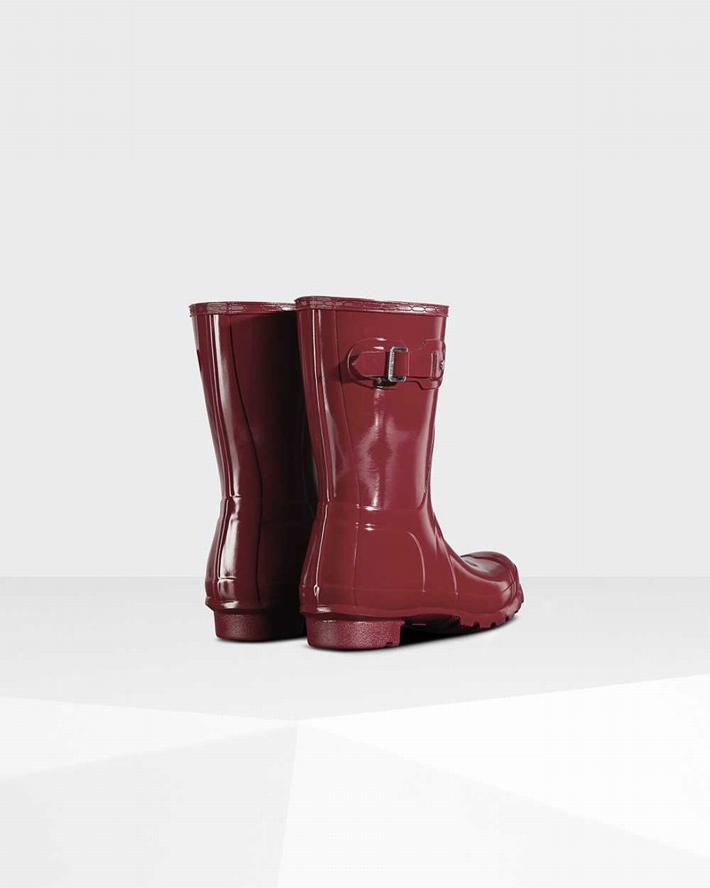 Galochas Hunter Original Short Mid-Calf Feminino Vermelhas | 239961045
