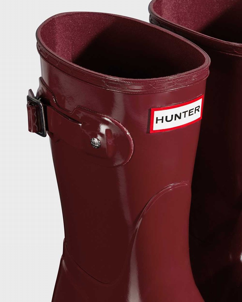 Galochas Hunter Original Short Mid-Calf Feminino Vermelhas | 239961045