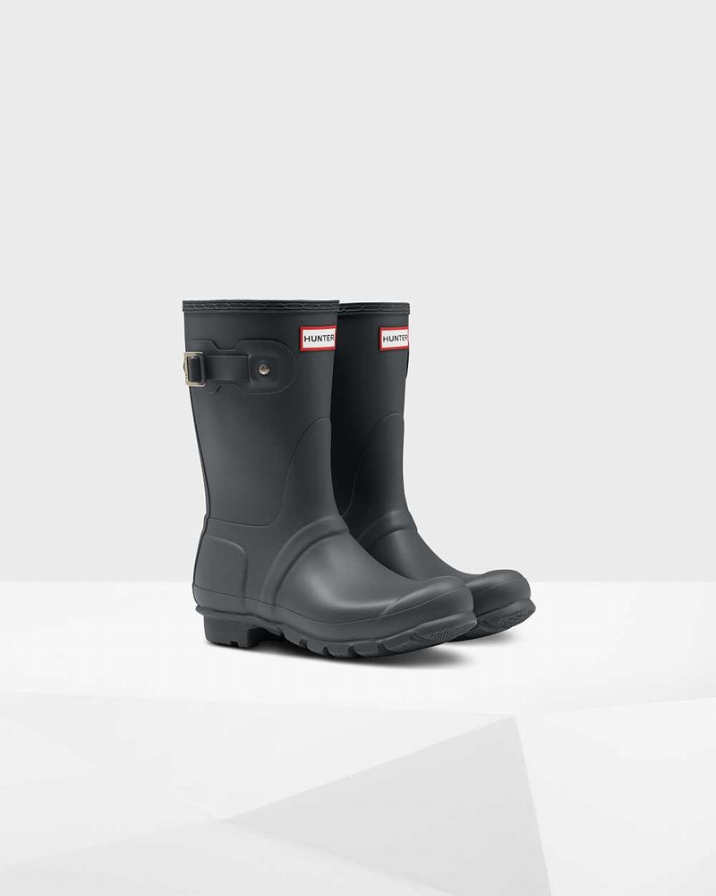 Galochas Hunter Original Short Mid-Calf Feminino Cinzentas | 882255146