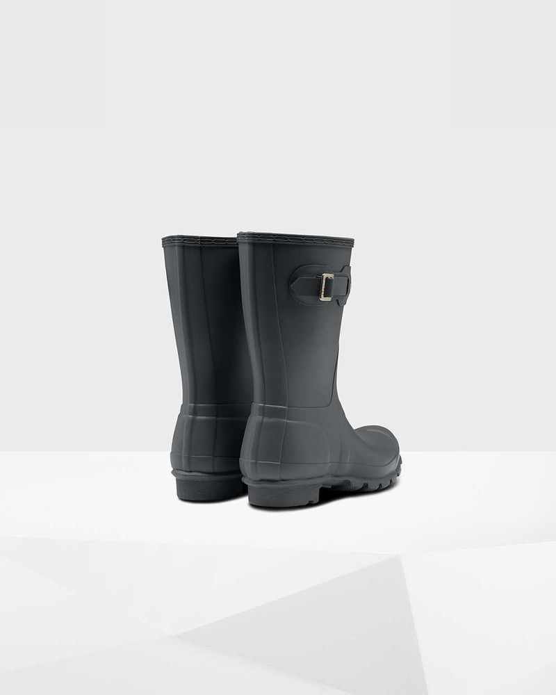 Galochas Hunter Original Short Mid-Calf Feminino Cinzentas | 882255146