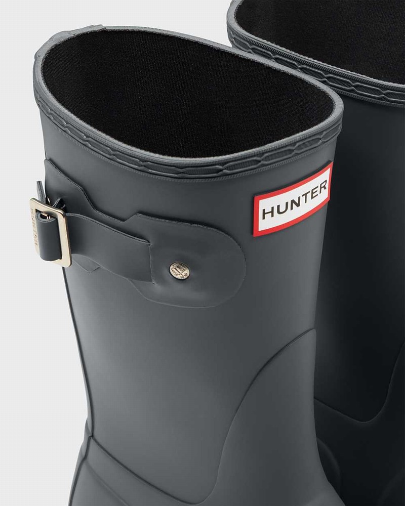 Galochas Hunter Original Short Mid-Calf Feminino Cinzentas | 882255146