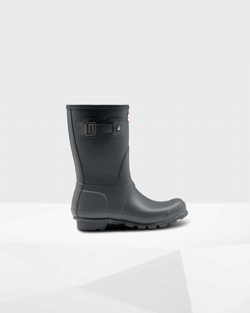 Galochas Hunter Original Short Mid-Calf Feminino Cinzentas | 882255146