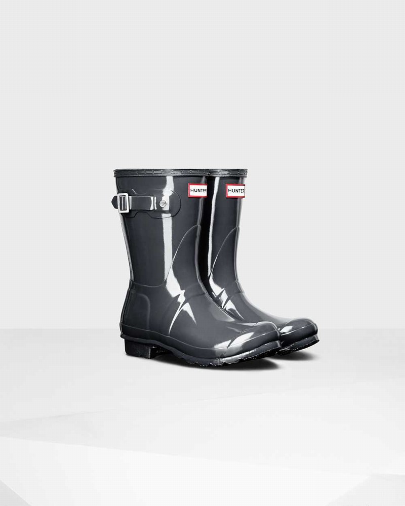 Galochas Hunter Original Short Mid-Calf Feminino Pretas | 244508291