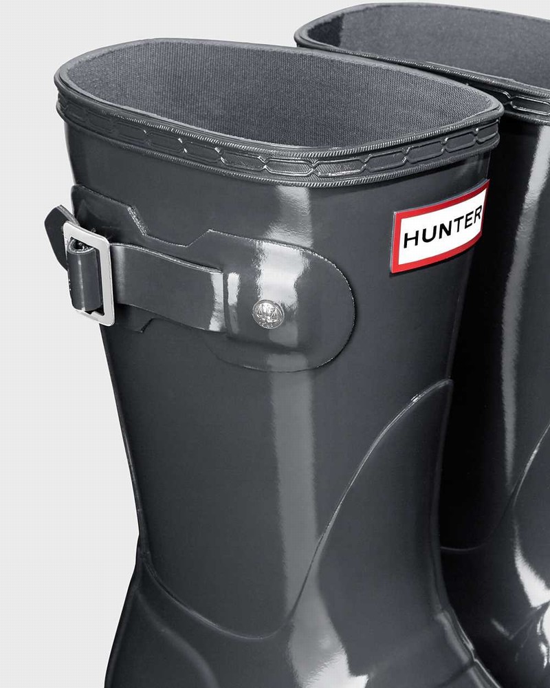 Galochas Hunter Original Short Mid-Calf Feminino Pretas | 244508291
