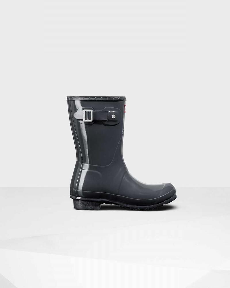 Galochas Hunter Original Short Mid-Calf Feminino Pretas | 244508291