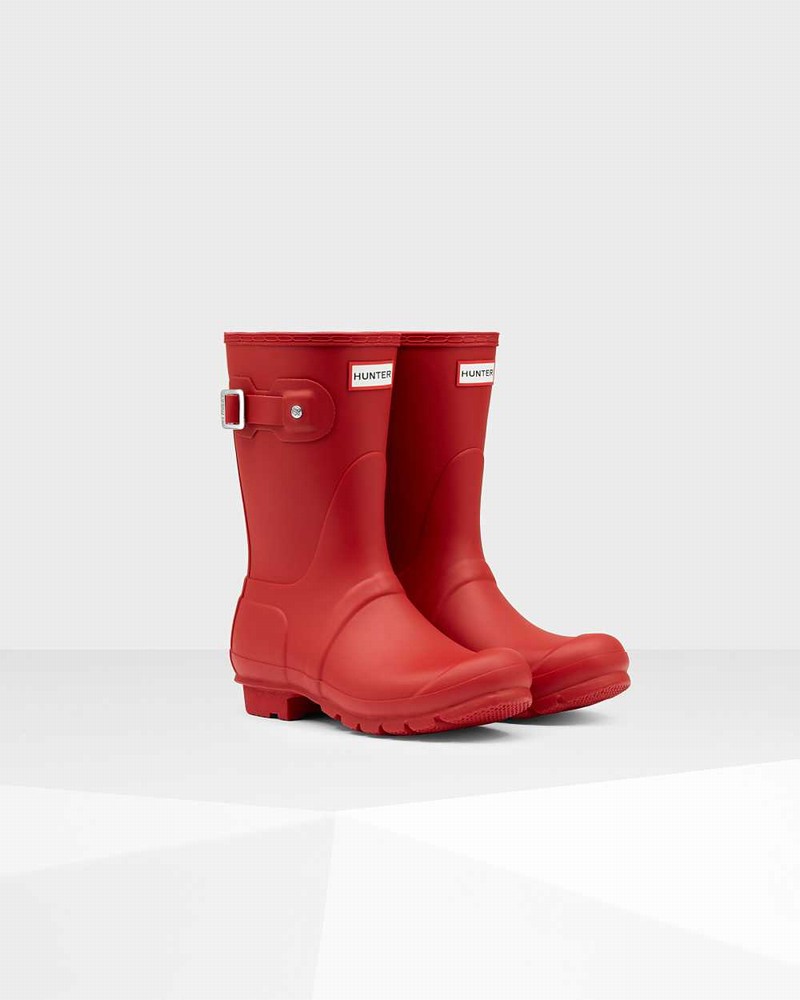 Galochas Hunter Original Short Mid-Calf Feminino Vermelhas | 347401848