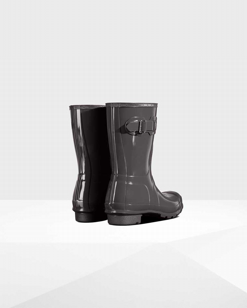 Galochas Hunter Original Short Mid-Calf Feminino Cinzentas | 803247104