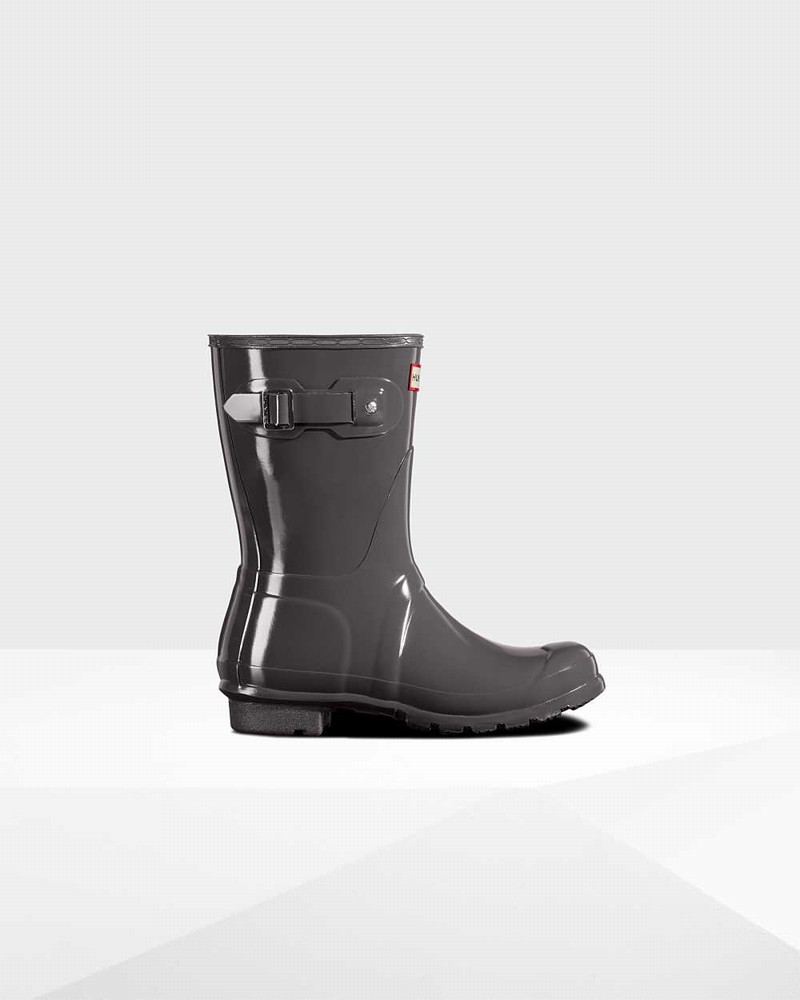 Galochas Hunter Original Short Mid-Calf Feminino Cinzentas | 803247104