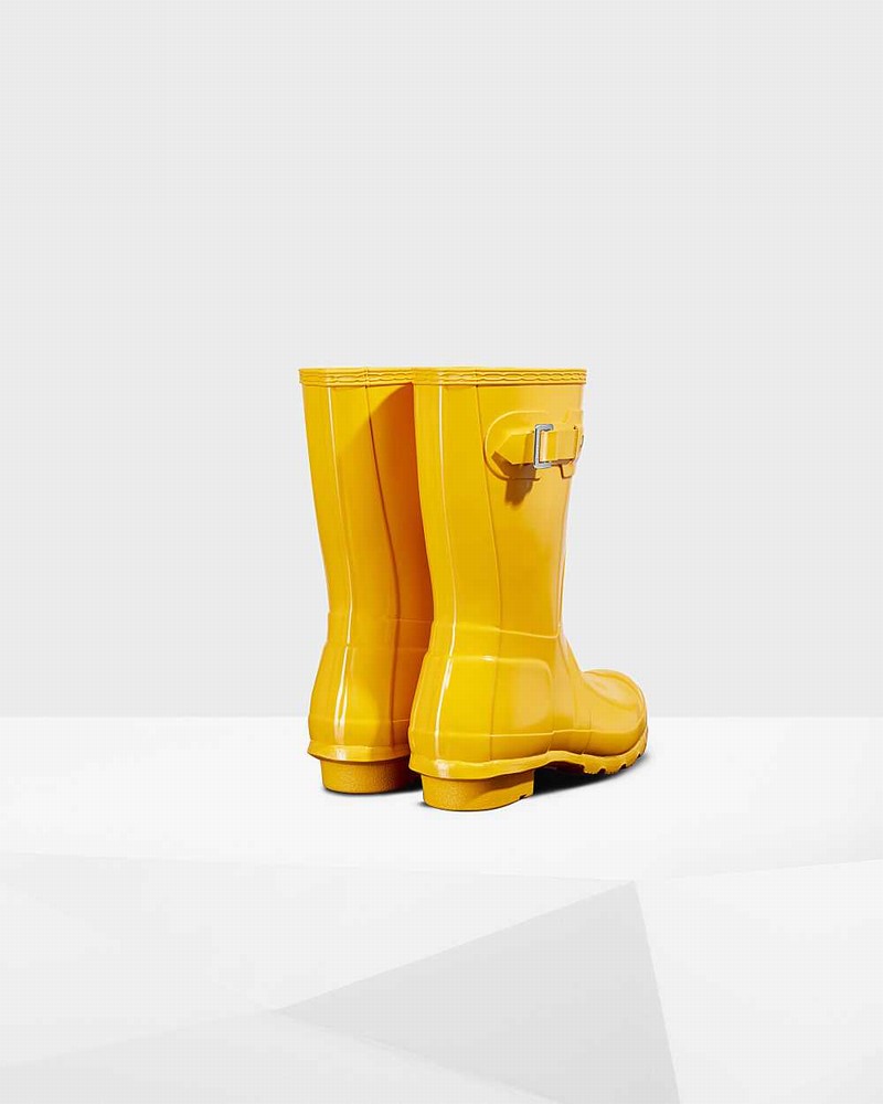 Galochas Hunter Original Short Mid-Calf Feminino Amarelas | 148742217