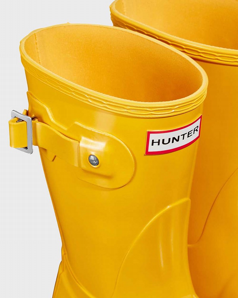 Galochas Hunter Original Short Mid-Calf Feminino Amarelas | 148742217